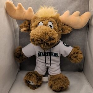 MLB Seattle Mariners Moose Mascot Unisex 9" Brown Plush Polyester Jersey